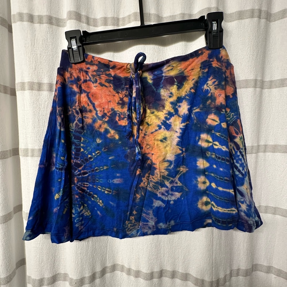 Vibrant Tie-Dye Skirt - Small